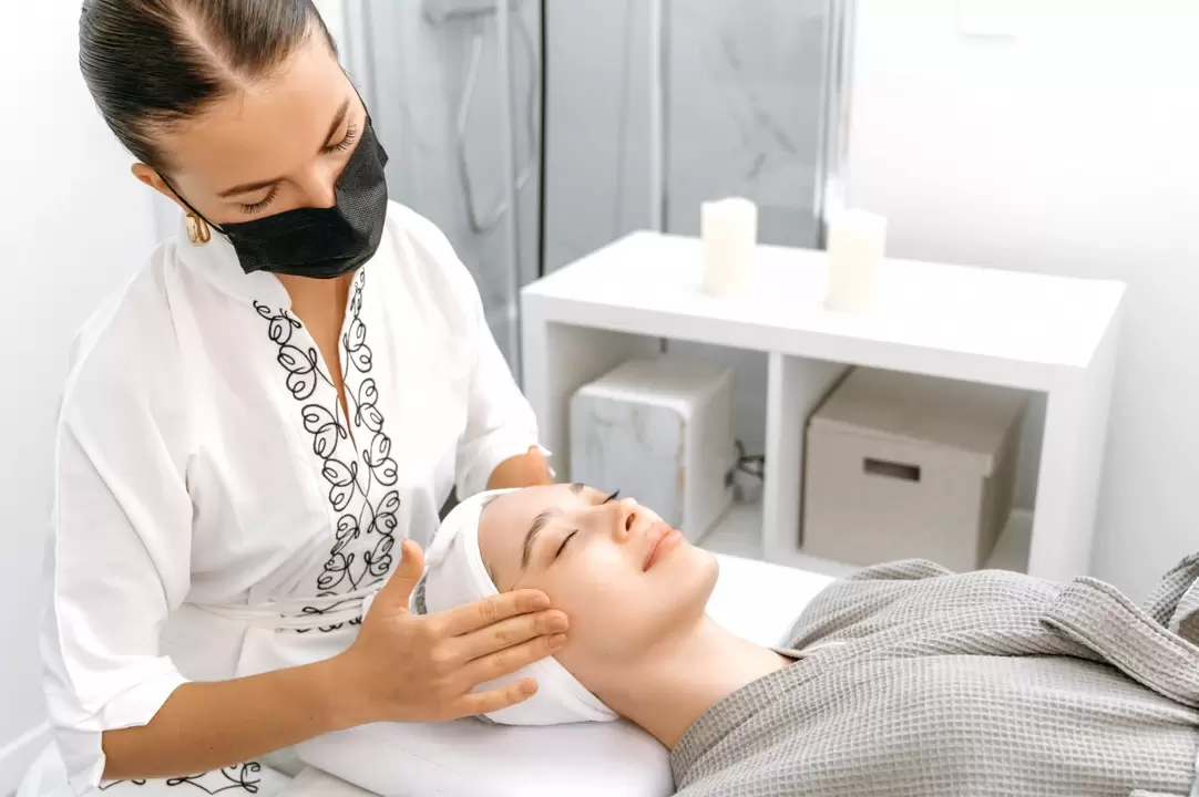 Professional massage promotes facial skin rejuvenation without injections